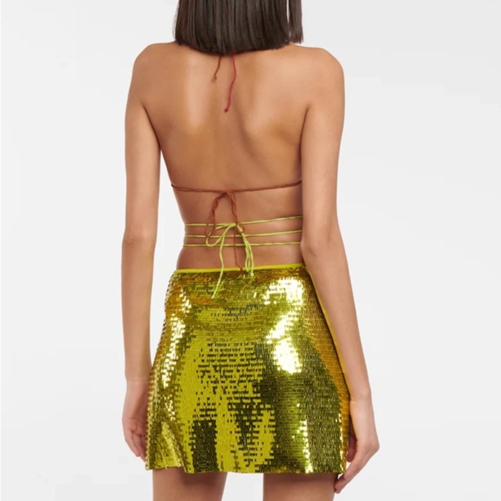 Oseree. Sequin-embellished mini skirt. Size S/M - Picture 2 of 7